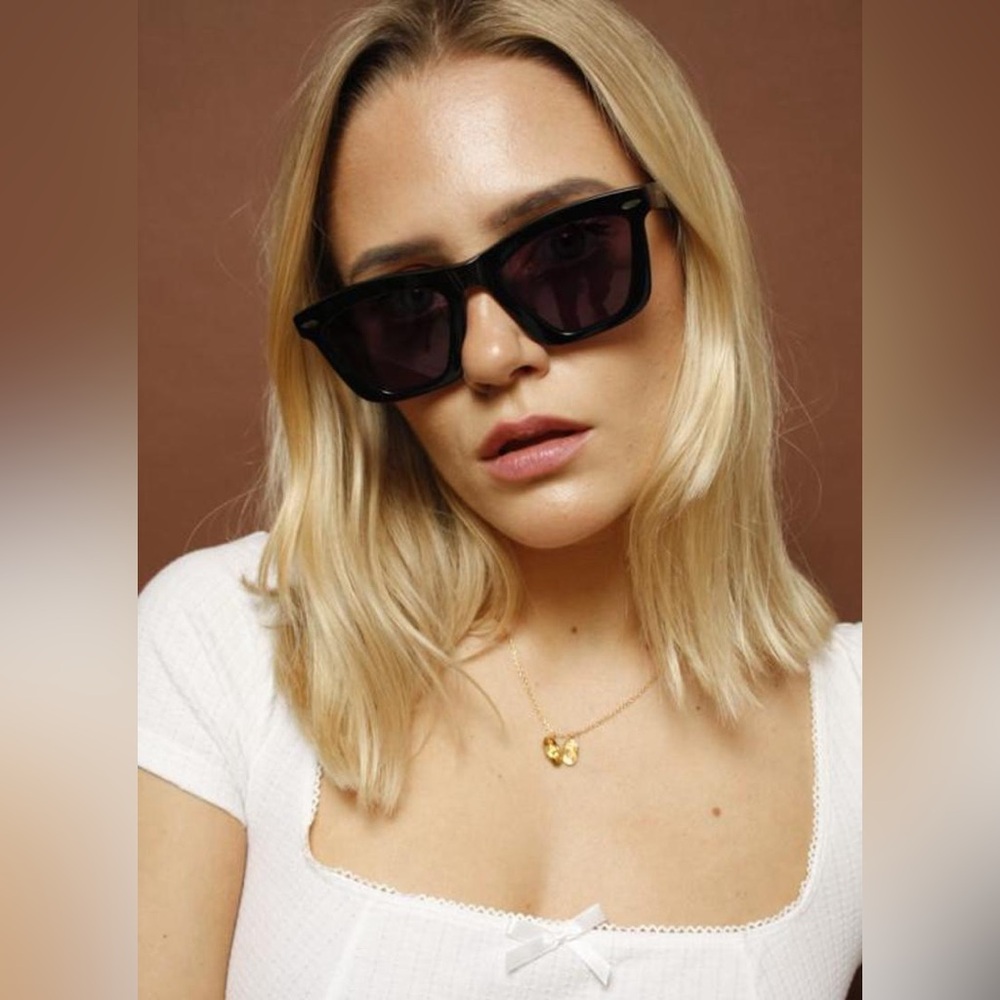 Karen Walker Alexandria Black Sunglasses